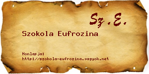 Szokola Eufrozina névjegykártya